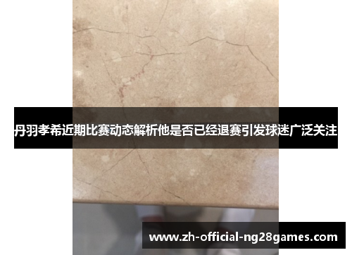 丹羽孝希近期比赛动态解析他是否已经退赛引发球迷广泛关注